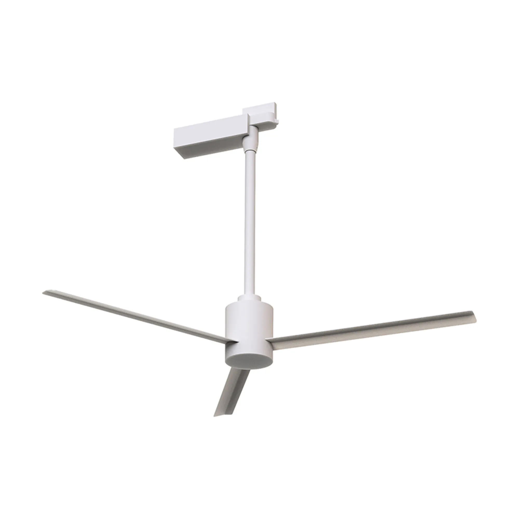 M8926  Monkey 3 Circuit Track, Ceiling Fan (No Light) With Built-In 12W DC Motor, White